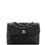 CHANEL In The Business Flap Bag Quilted Calfskin Maxi