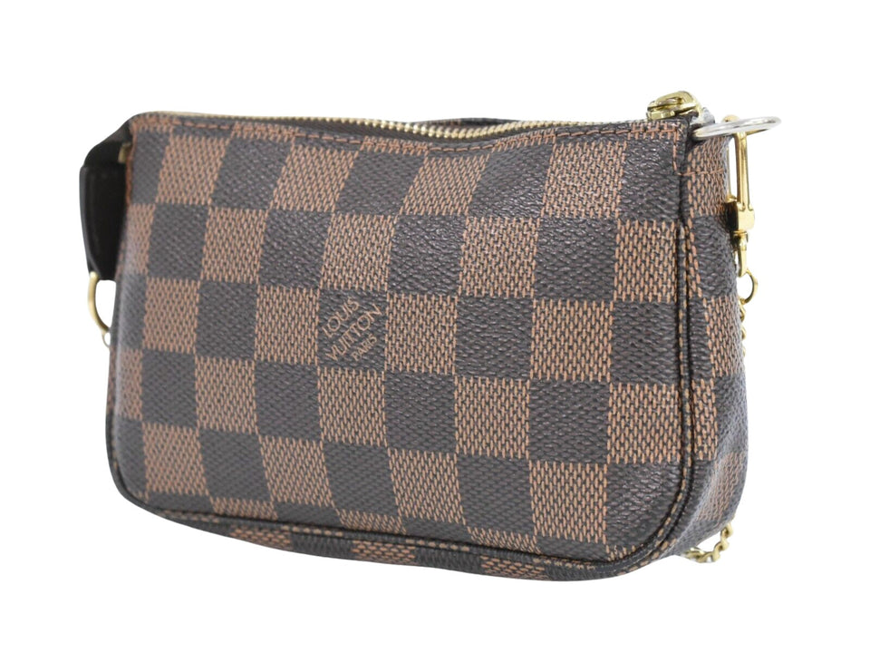 Louis Vuitton Mini Pochette Accessoires  Calfskin Clutch Bag