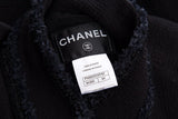 Chanel Black Tweed Button Up Jacket  SZ 44
