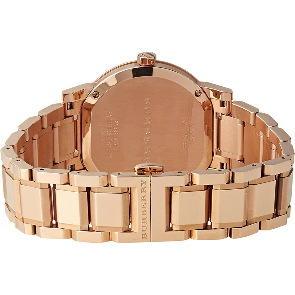 Burberry Ladies The City Rose Gold PVD Watch BU9004