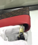 Louis Vuitton Pochette Tuileries Monogram Coated Canvas Red