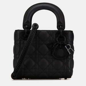 Mini Ultra Matte Calfskin Cannage Lady Dior
