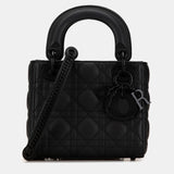 Mini Ultra Matte Calfskin Cannage Lady Dior