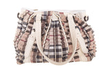 Burberry Cream Patent Leather Cartridge Novacheck Satchel