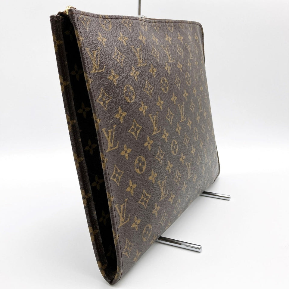 Louis Vuitton Poche Document  Canvas Clutch Bag