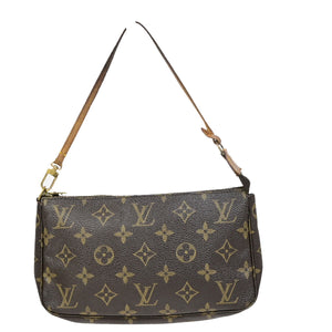 Louis Vuitton Pochette Accessoires  Canvas Clutch Bag