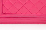Chanel 2014 Hot Pink New Med Boy Bag Handbag