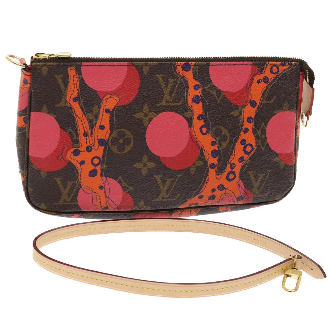 Louis Vuitton Pochette Accessoire  Canvas Clutch Bag