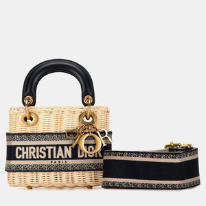 Mini Oblique Wicker Lady Dior