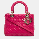 Medium Lambskin Cannage Lady Dior