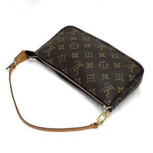 Louis Vuitton Pochette Accessoire  Canvas Clutch Bag