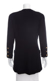 Chanel Boutique Vintage Black Lace Detail Jacket SZ 40