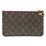 Louis Vuitton Neverfull Pouch  Canvas Clutch Bag