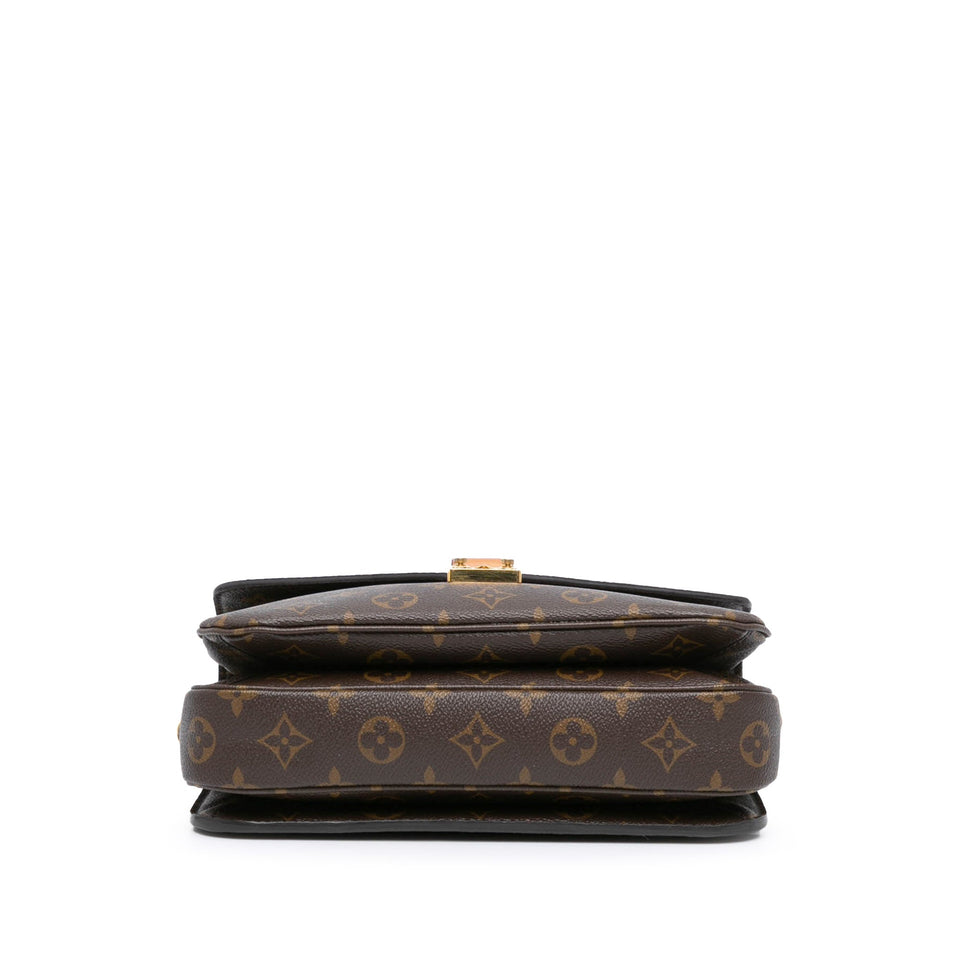 Brown Louis Vuitton Monogram Pochette Metis Satchel
