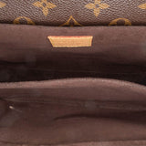 Brown Louis Vuitton Monogram Pochette Metis Satchel