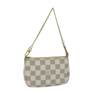 Louis Vuitton Pochette Accessoire  Canvas Clutch Bag