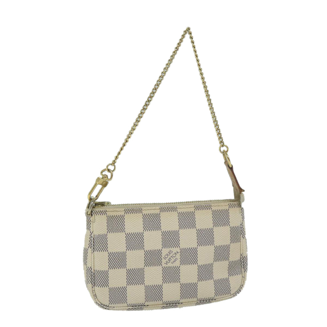 Louis Vuitton Pochette Accessoire  Canvas Clutch Bag