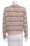 Chanel Multicolor Crochet Cotton Jacket SZ 44