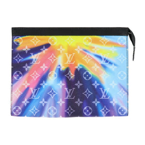 Louis Vuitton Pochette Voyage  Canvas Clutch Bag