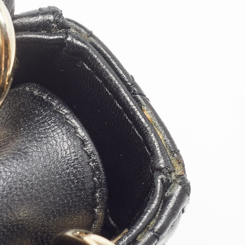 Dior Black Cannage Leather Micro Lady Dior Tote