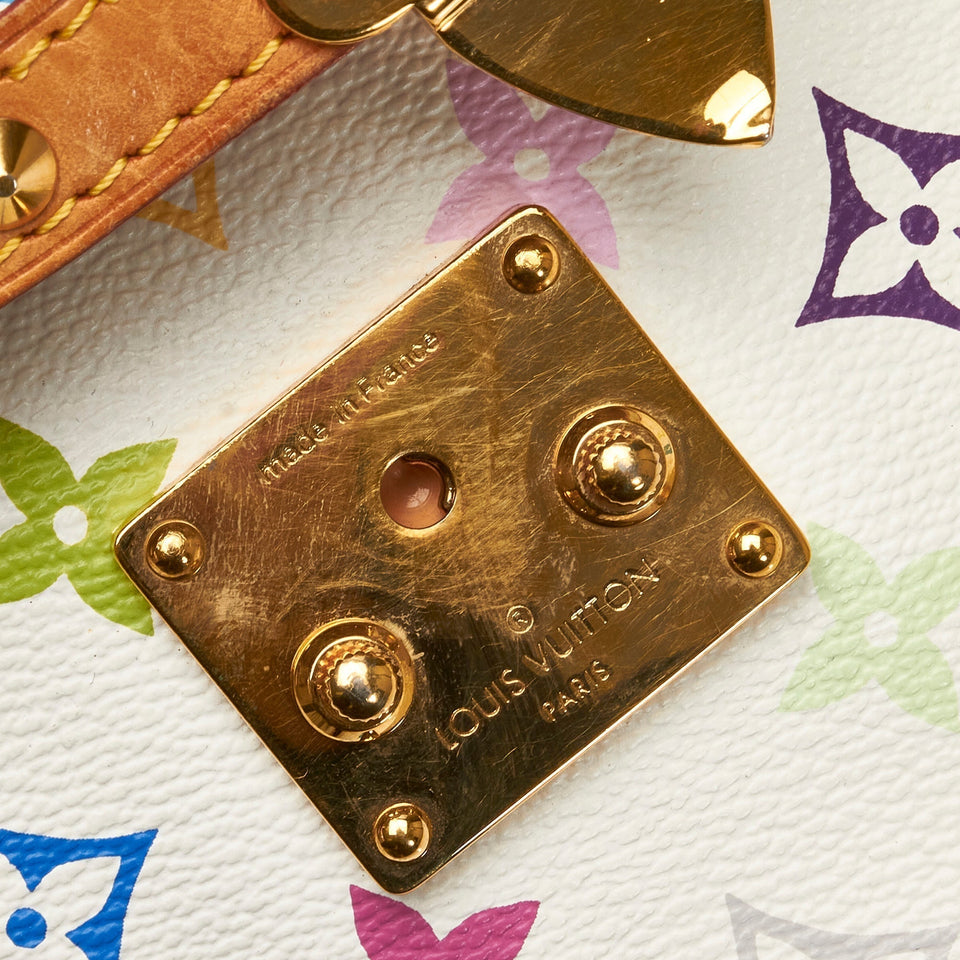 Louis Vuitton Sologne White Multicolor Monogram Canvas