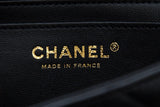 Chanel Black Single Flap 2022  Mini Lamb Leather Handbag