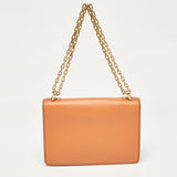 Dior Deep Orange Leather J'adior Flap Chain Shoulder Bag