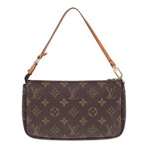 Louis Vuitton Pochette Accessoire  Canvas Clutch Bag