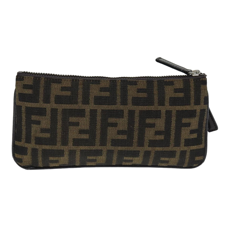 Fendi Zucca  Canvas Clutch Bag