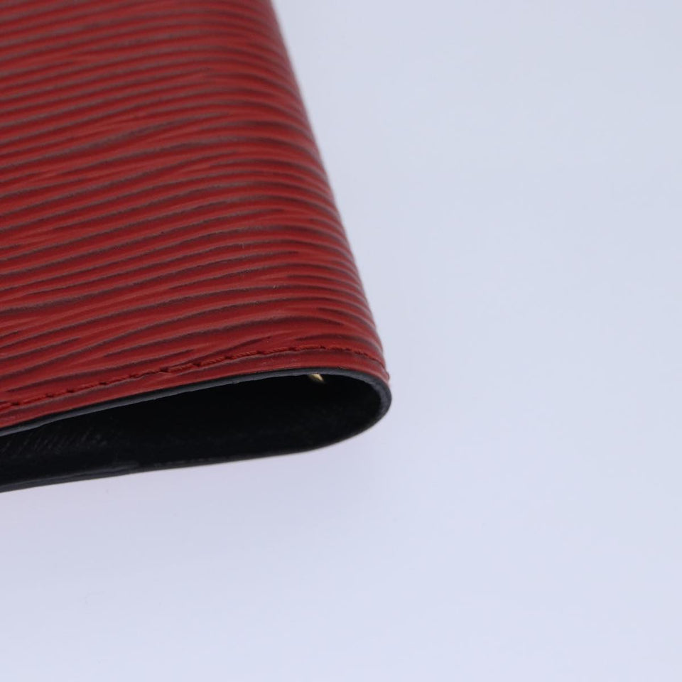 LOUIS VUITTON Epi Agenda PM Day Planner Cover Red R20057 LV Auth 78107