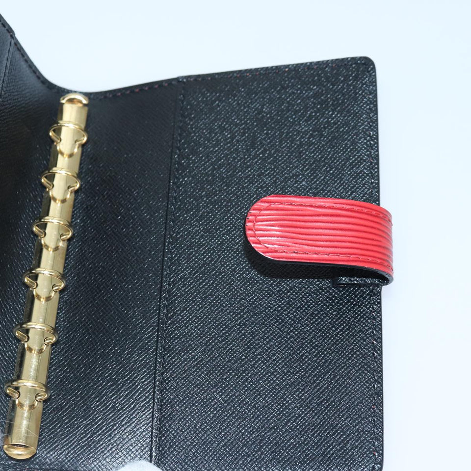 LOUIS VUITTON Epi Agenda PM Day Planner Cover Red R20057 LV Auth 78107
