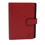 LOUIS VUITTON Epi Agenda PM Day Planner Cover Red R20057 LV Auth 78107