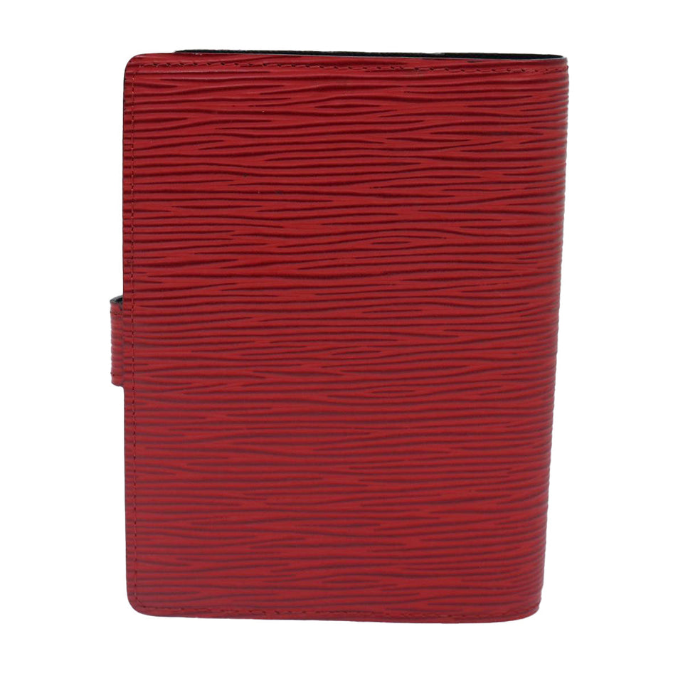 LOUIS VUITTON Epi Agenda PM Day Planner Cover Red R20057 LV Auth 78107