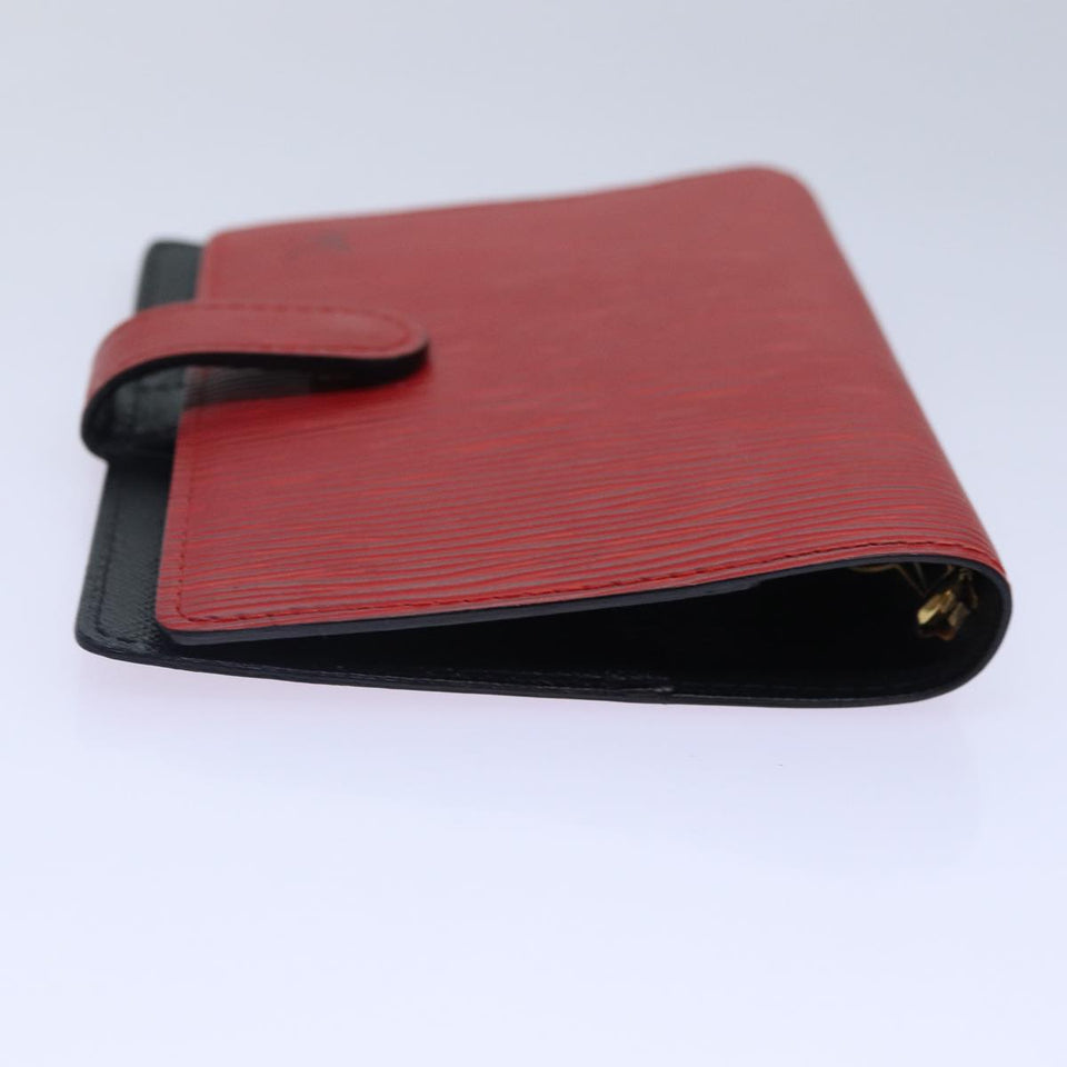 LOUIS VUITTON Epi Agenda PM Day Planner Cover Red R20057 LV Auth 78107