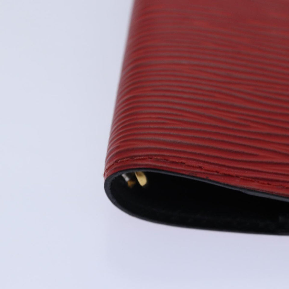 LOUIS VUITTON Epi Agenda PM Day Planner Cover Red R20057 LV Auth 78107