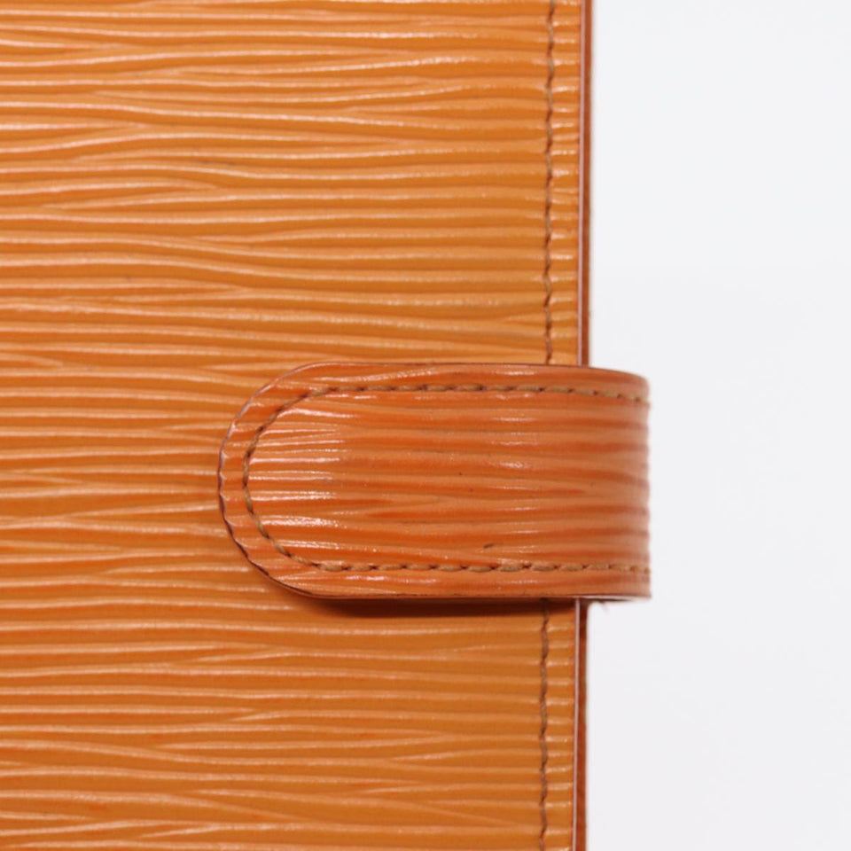 LOUIS VUITTON Epi Agenda PM Day Planner Cover Orange Mandarin R2005H Auth 78109