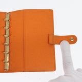 LOUIS VUITTON Epi Agenda PM Day Planner Cover Orange Mandarin R2005H Auth 78109