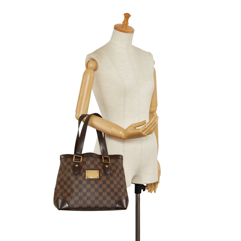 Louis Vuitton Damiere Hamsteed PM Tote Bag N51205 Brown PVC Leather Ladies Louis Vuitton