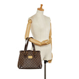 Louis Vuitton Damiere Hamsteed PM Tote Bag N51205 Brown PVC Leather Ladies Louis Vuitton