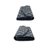 Louis Vuitton Monogram Jacquard Denim Sarah Wallet Bleu