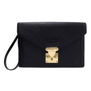 Louis Vuitton Sellier  Leather Clutch Bag