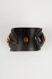 Bracelet en bois Chanel 1990s