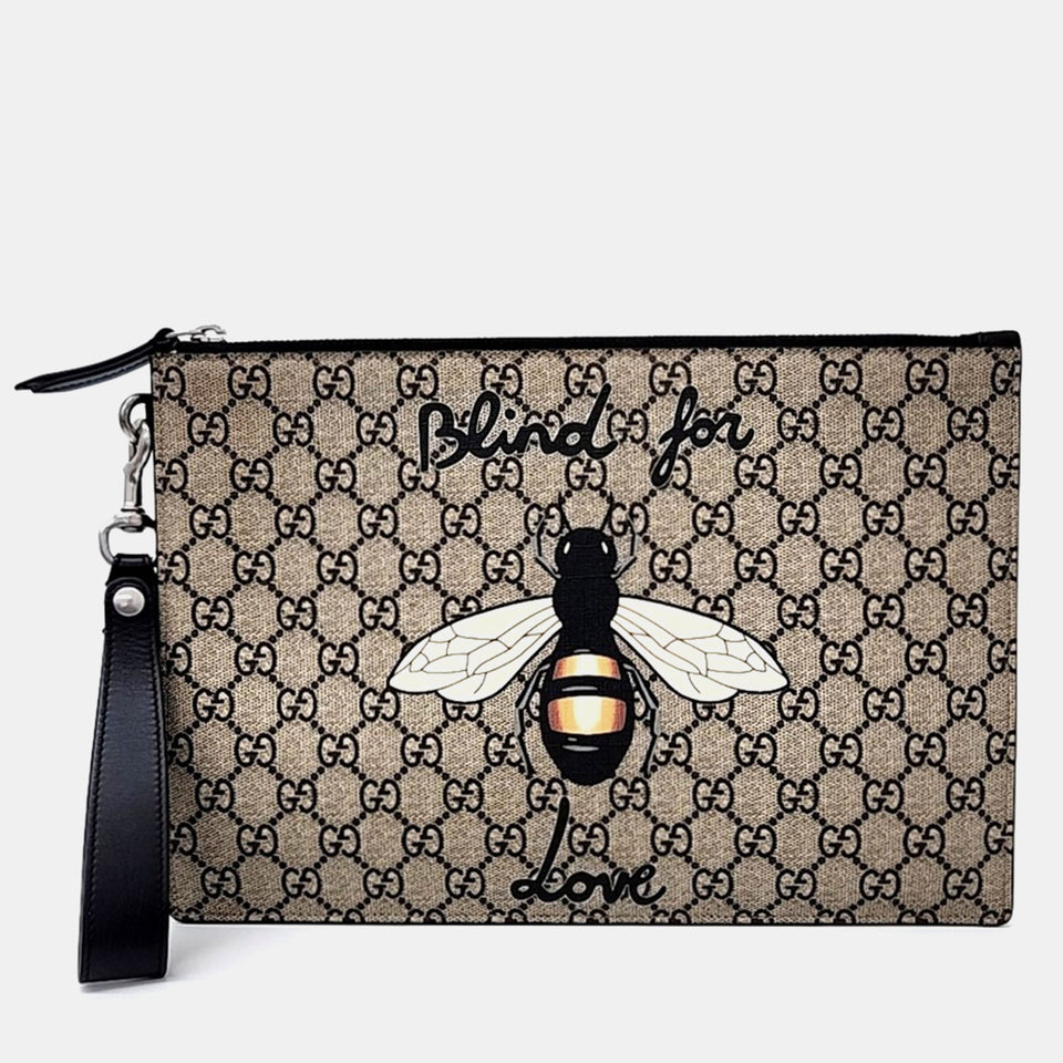 GG Supreme Clutch Bag