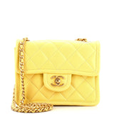 CHANEL Sweet Classic Flap Bag Quilted Caviar Mini