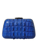 Balenciaga Electric  Crocodile Skin Women's Clutch