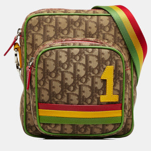 Beige/Brown Diorissimo Rasta Crossbody Bag