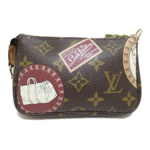 Louis Vuitton Mini Pochette Accessoires  Canvas Clutch Bag