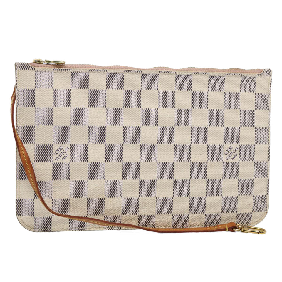Louis Vuitton Neverfull  Canvas Clutch Bag