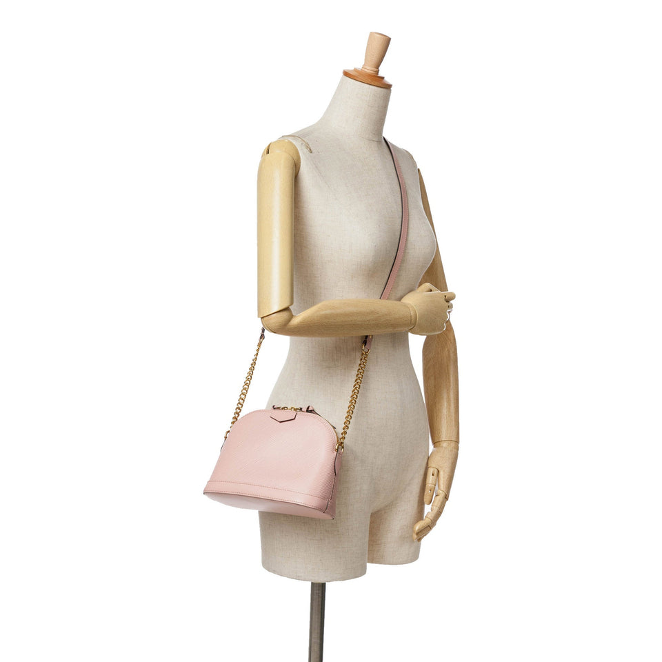 Pink Louis Vuitton Epi Mini Alma Crossbody Bag