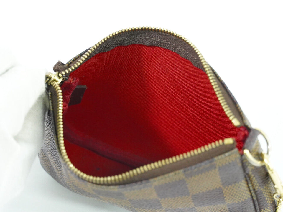 Louis Vuitton Mini Pochette Accessoires  Canvas Clutch Bag